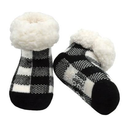 Toddler Classic Slipper Socks  Lumberjack White – Pudus