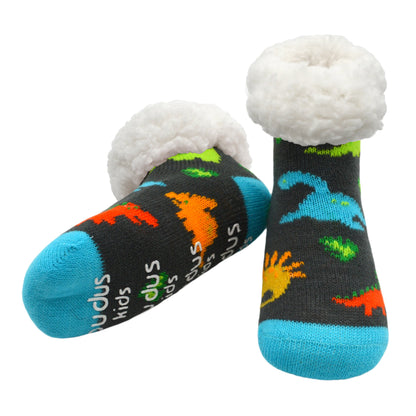 Kids Classic Slipper Socks | Dinosaur Multi
