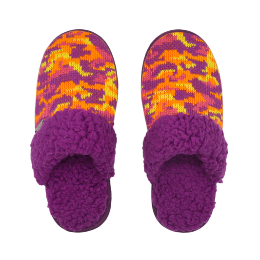 Bright Creekside Slide Slippers | Camo Purple