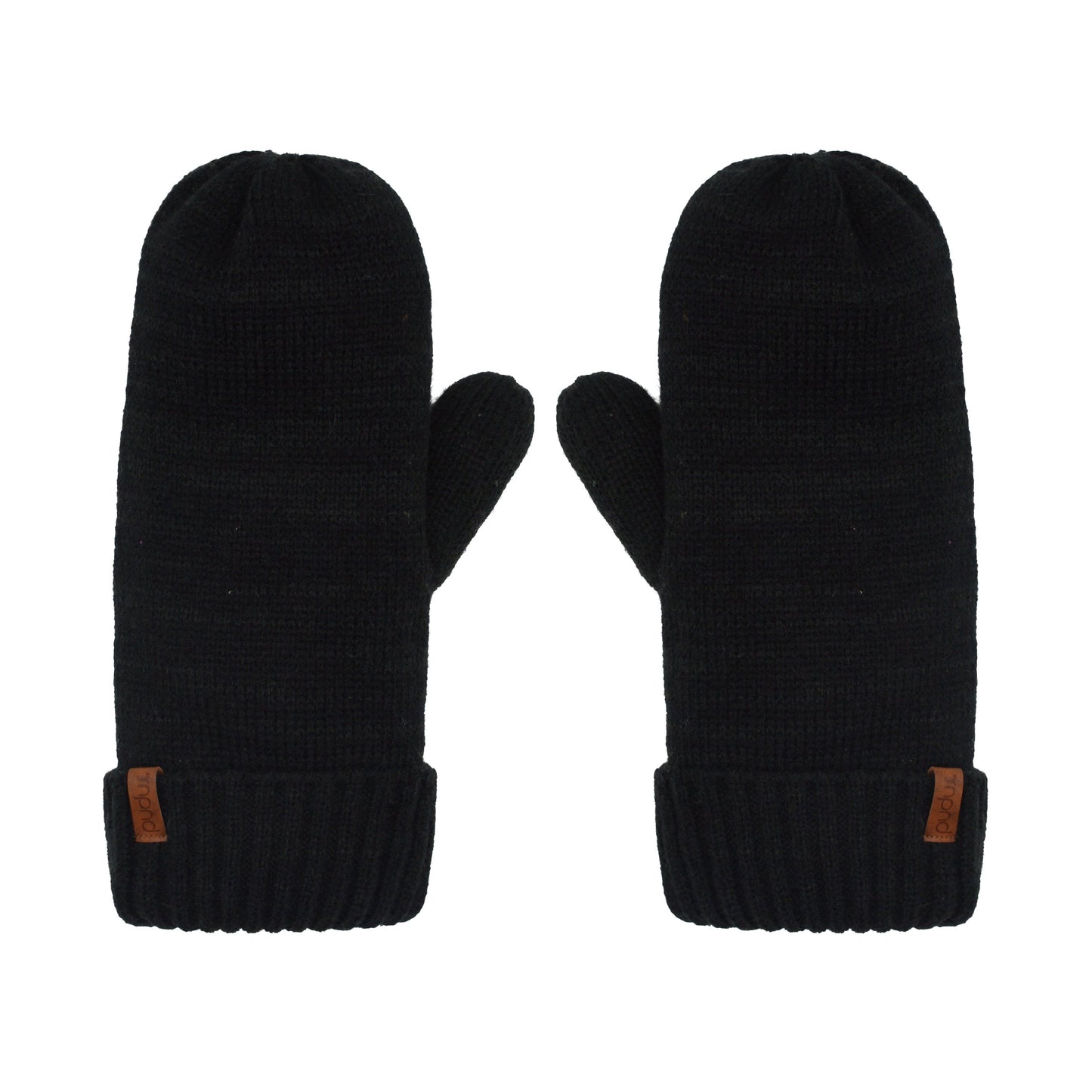 Knit Mittens | Black