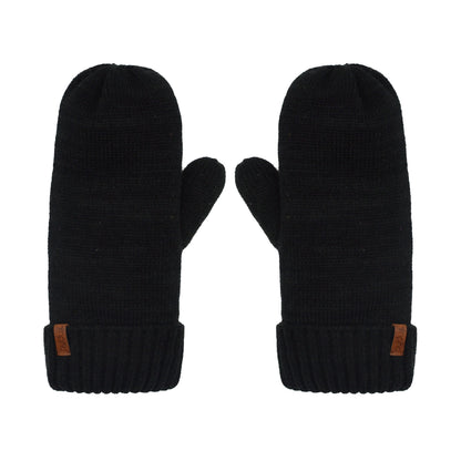 Knit Mittens | Black