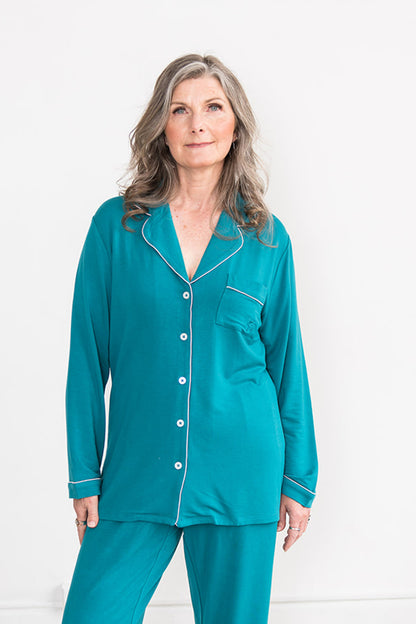 Korrah Pajama Shirt | Harbour Blue