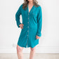 Gracie Sleep Shirt Dress | Harbour Blue