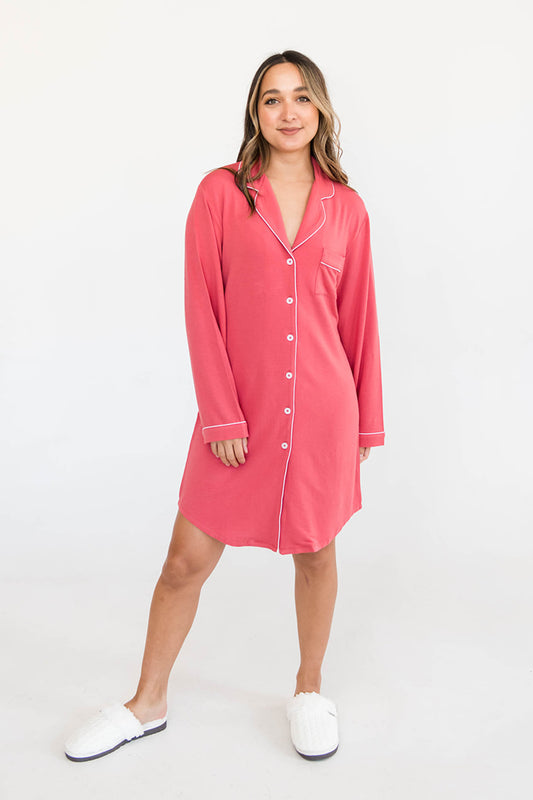 Gracie Sleep Shirt Dress | Petal
