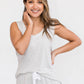 Ella Relaxed Tank Top | Pebble Grey
