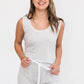 Ella Relaxed Tank Top | Pebble Grey