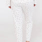 Sienna Narrow Leg Sleep Pant | Ivory Allover Print