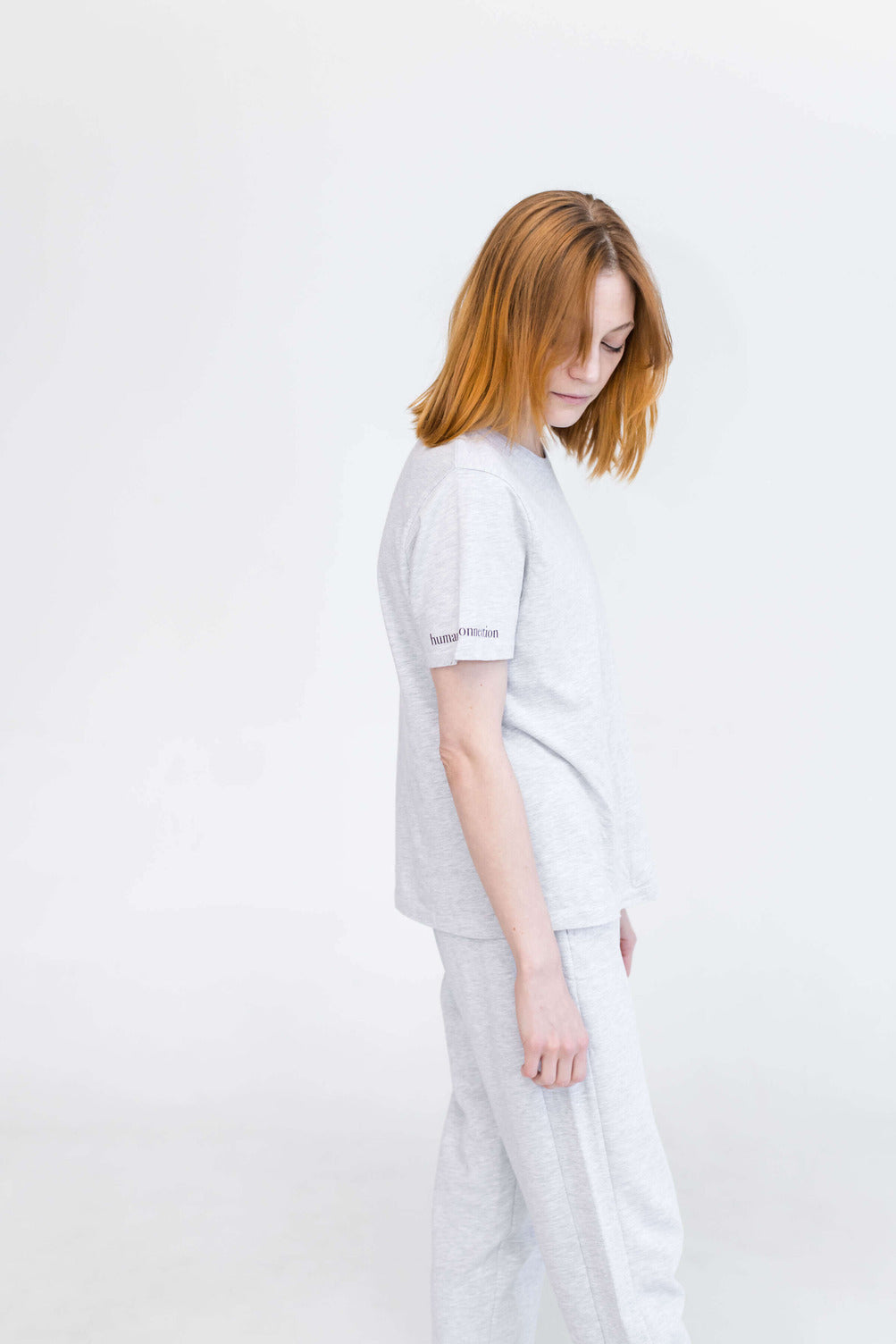 Lilac Classic T-Shirt | Human x Connection | Pebble Grey