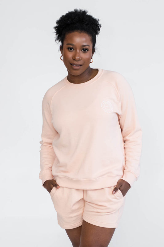Mila Crew Neck Sweatshirt | Sunshine | Apricot