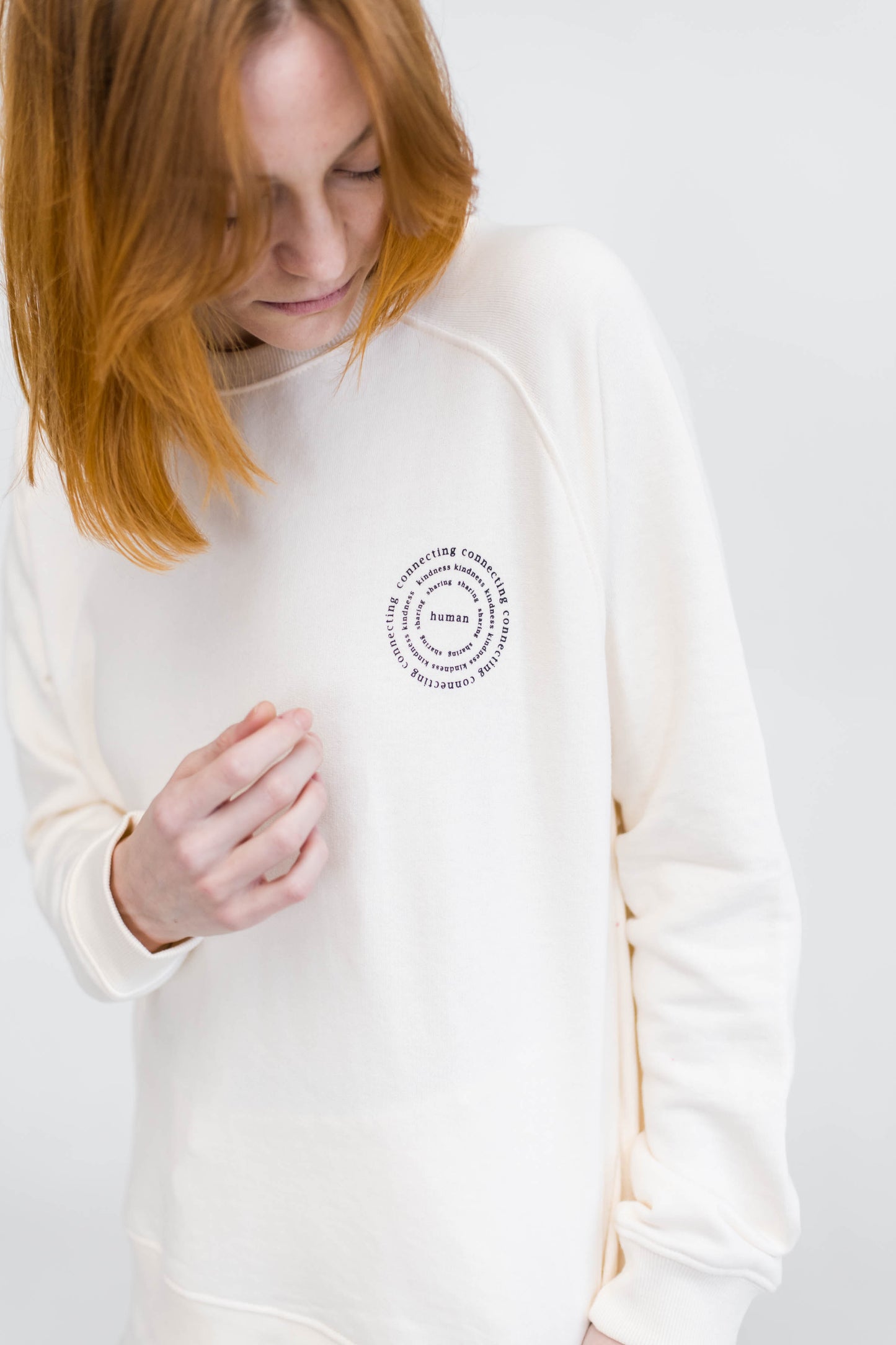 Mila Crew Neck Sweatshirt | Human | Cloud