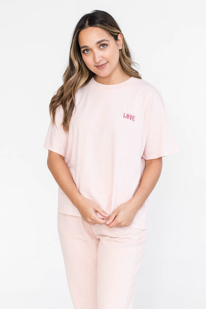 Stella Boxy T-Shirt | Daydream Pink