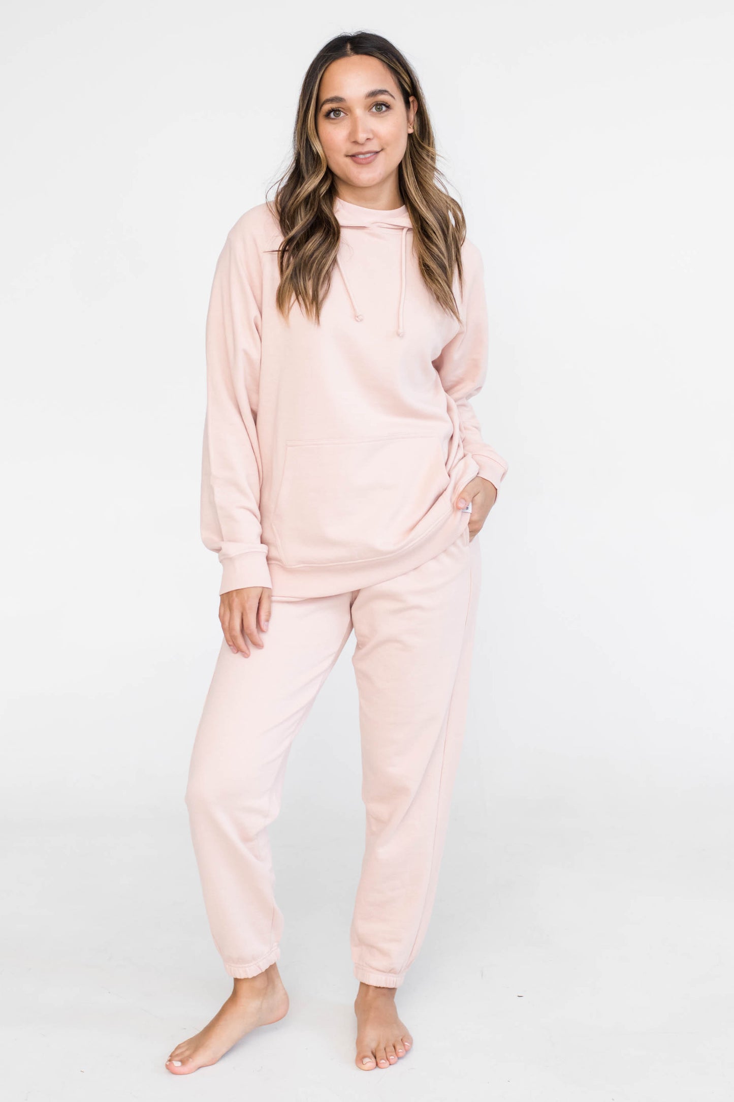 Noa Cozy Hoodie Sweatshirt | Live Well | Daydream Pink