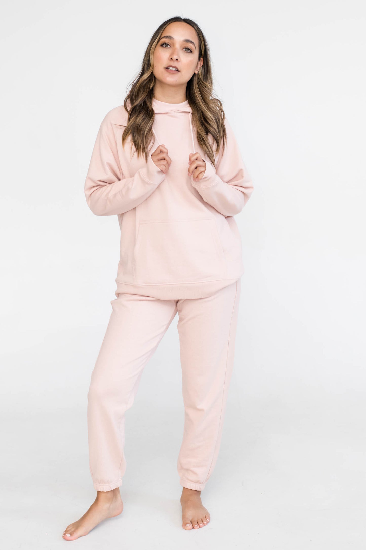 Noa Cozy Hoodie Sweatshirt | Live Well | Daydream Pink