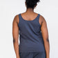 Nikki Boxy Scoop Tank | Gray Dawn