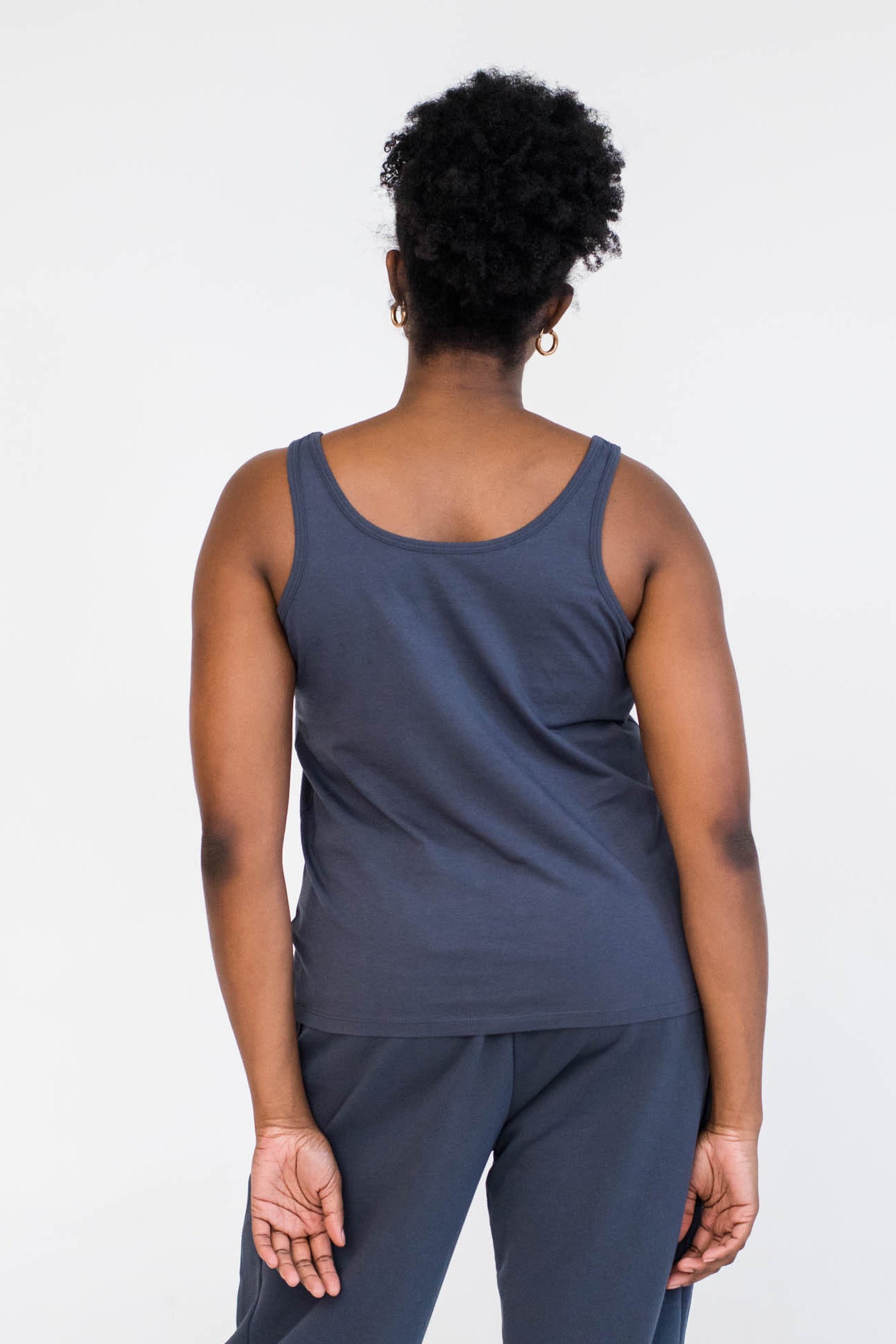 Nikki Boxy Scoop Tank | Gray Dawn