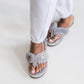 Glacier Grey | Recycled Carrie Flip Flop Slipper