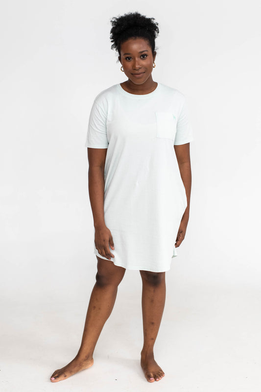 Kayla Easy T-Shirt Dress | Dew Drop
