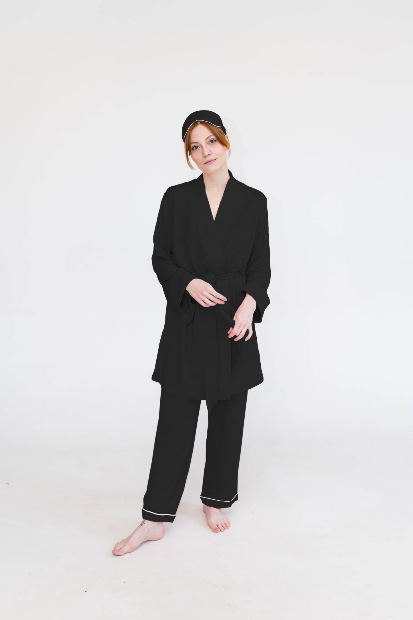 Dahlia Belted Kimono | Black