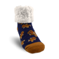Kids Classic Slipper Socks | Gingerbread Navy