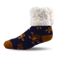 Kids Classic Slipper Socks | Gingerbread Navy