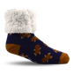 Kids Classic Slipper Socks | Gingerbread Navy