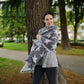Blanket Scarf Stars | Grey