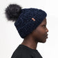 Recycled Beanie Hat - Chenille Knit Blue Sail