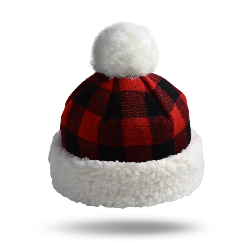 Kids Toque Winter Hat | Lumberjack Red