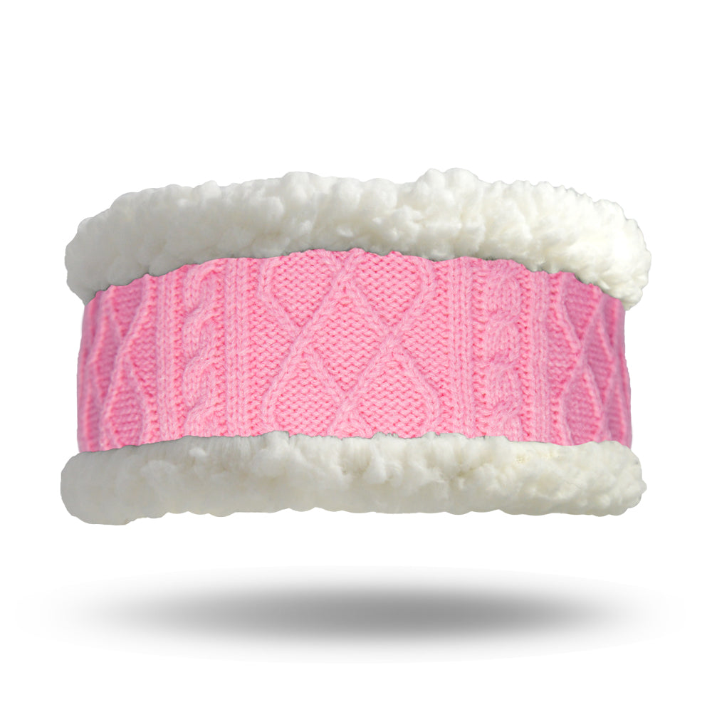 Headband | Cable Knit Pink