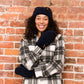 Recycled Headband - Chenille Knit Bluesail