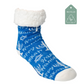 Hanukkah Menorah - Recycled Slipper Socks