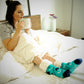 Pudus Cozy Winter Slipper Socks for Women and Men with Non-Slip Grippers and Faux Fur Sherpa Fleece - Adult Regular Fuzzy Socks Crabs - Equestrian - Classic Slipper Sock