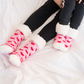 Heart Candy Pink - Recycled Slipper Socks