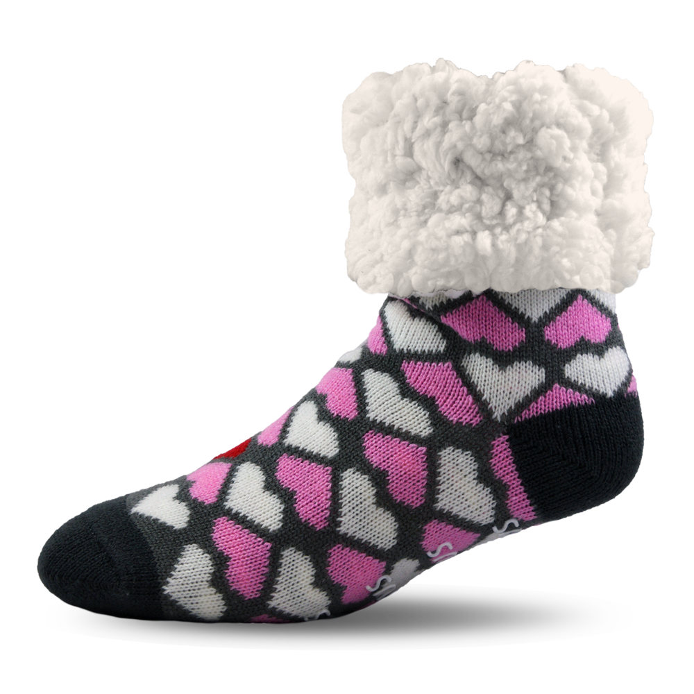 Classic Slipper Socks  Heart Valentine – Pudus™ Lifestyle Co.