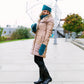 Pudus Harbor Teal Chenille Cable Knit Headband for Women - Ear Warmer, Winter Headband with Warm Faux Fur Fleece