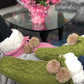 Pudus Winter Cable Knit Slipper Socks for Women and Men with Non-Slip Grippers and Faux Fur Sherpa Fleece Lining - Adult Regular Fuzzy Socks Cable Knit Green - Classic Slipper Sock