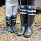 Pudus Women's Warm Tall Boot Socks (W 6-10), Fleece-Lined Knee High Winter Socks (Perfect Thermal Socks, Rain Boot Socks and Hiking Socks) Boot Sock Lumberjack White Adult Tall