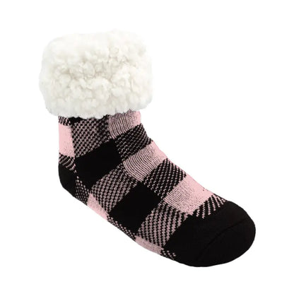 Kids & Toddler Classic Slipper Socks | Lumberjack Blush