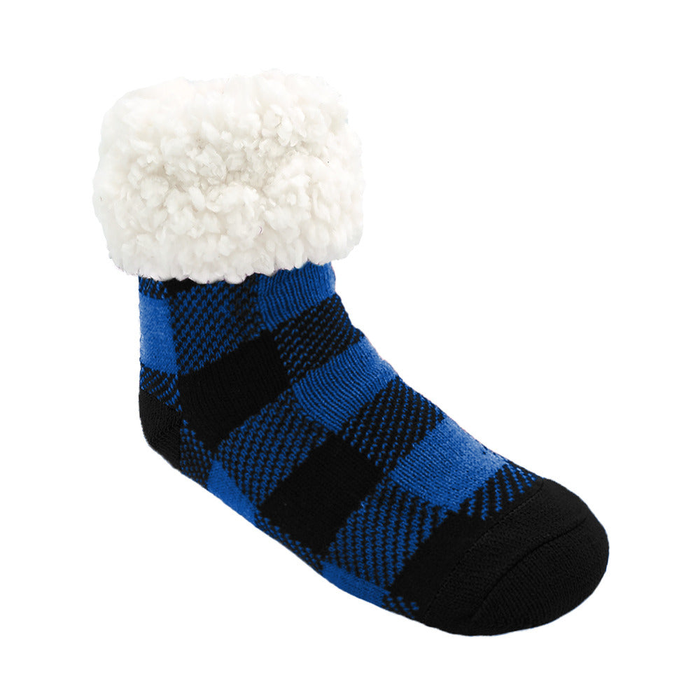 Lumberjack Lapis - Kids & Toddler Recycled Slipper Socks