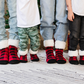 Lumberjack Red - Recycled Slipper Socks