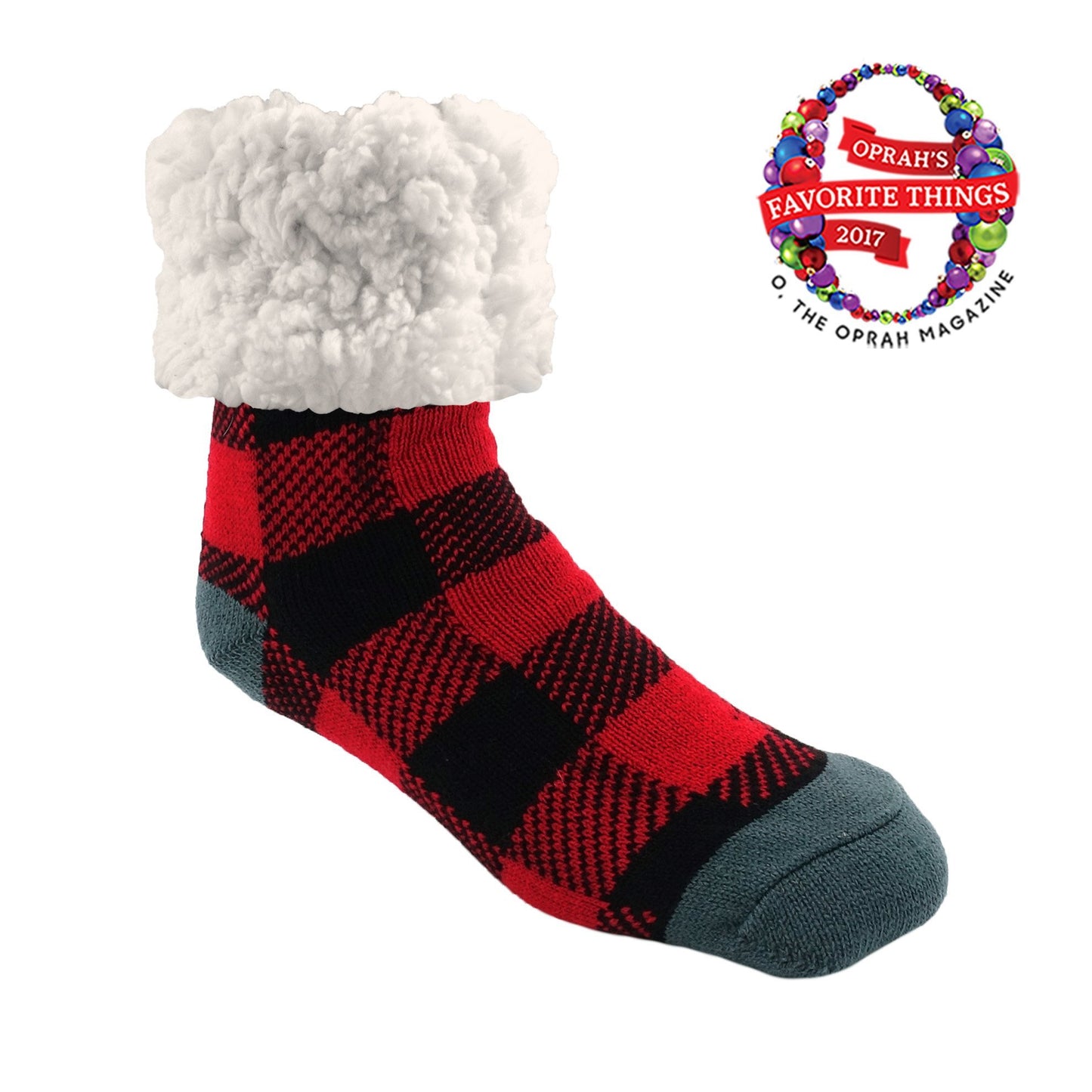 Classic Slipper Socks | Lumberjack  Red