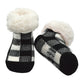 Lumberjack White - Kids & Toddler Recycled Slipper Socks