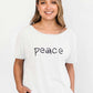 Lola Ballerina Neck Tee with Side Slits | Ivory