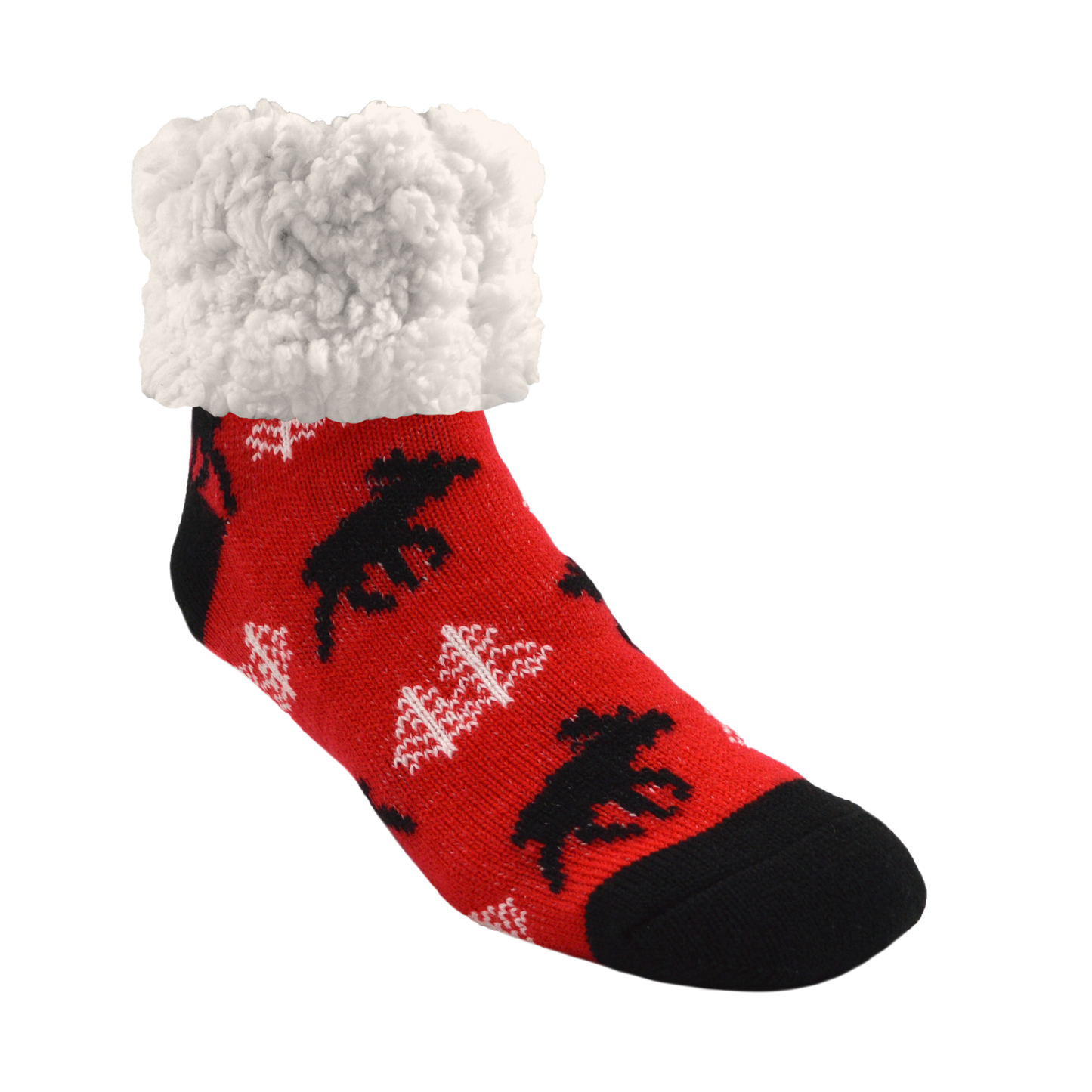 Classic Slipper Socks | Moose Red