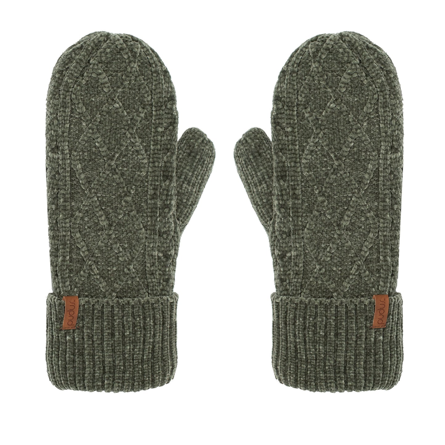 Chenille Knit Winter Mittens | Beetle
