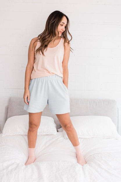 Masie Boyfriend Shorts | Dew Drop