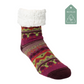 Nordic Cabernet - Recycled Slipper Socks