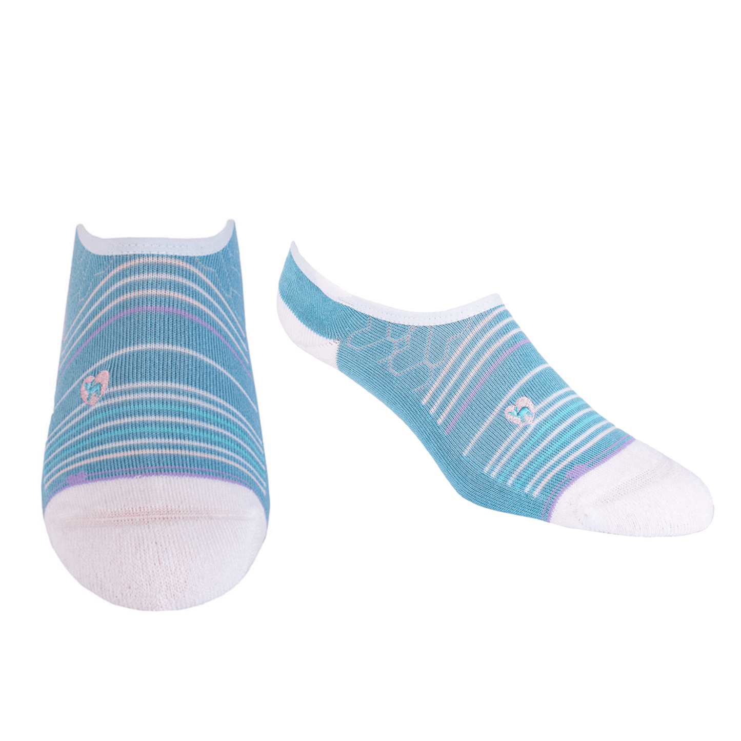 Bamboo Socks | No Fuss No-Show | Seaside Blue