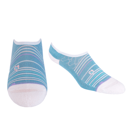 Bamboo Socks | No Fuss No-Show | Seaside Blue