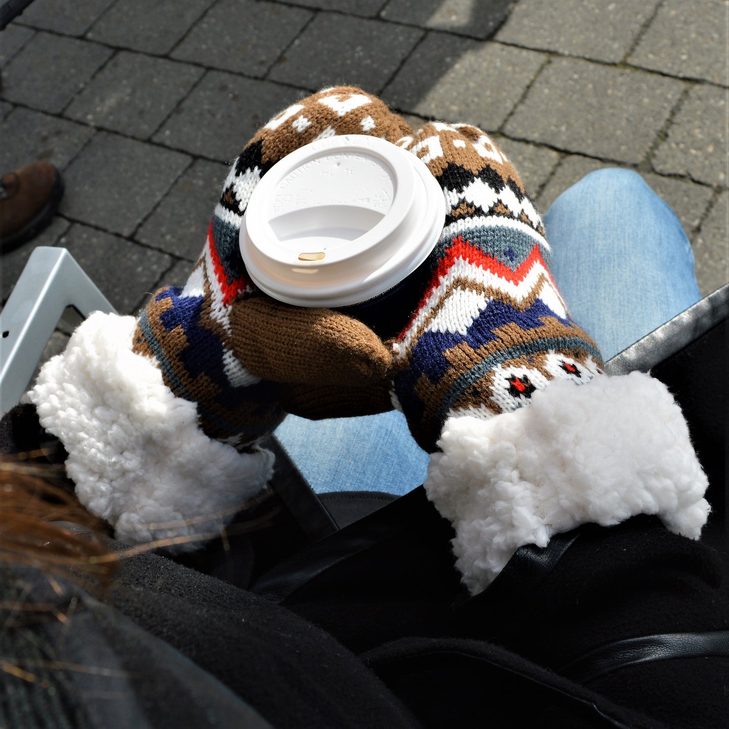 Winter Mittens | Nordic White
